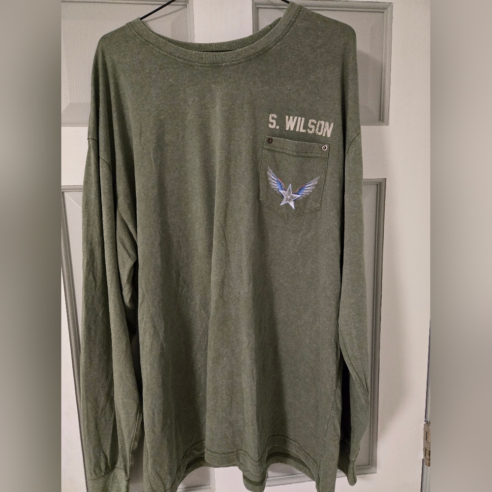 Mens Captain America long sleeve shirt